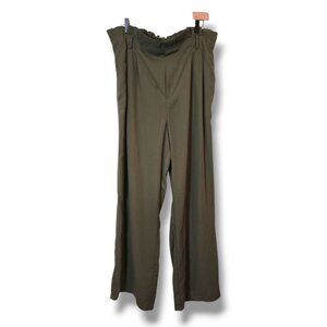 A New Day Olove Green High Waist Wide Leg Pants XL